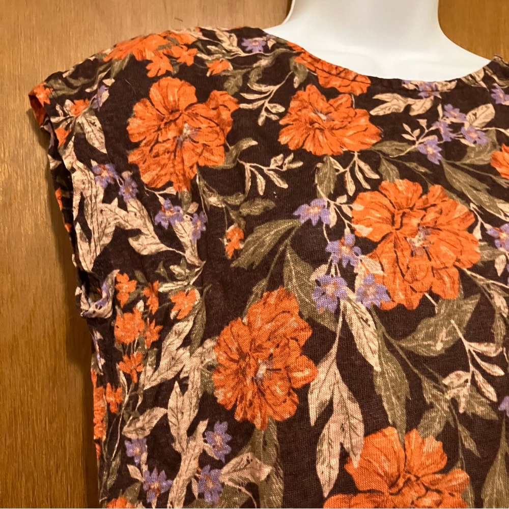 Haute Hippie Floral Poppy Top Sz L - Picture 2 of 7